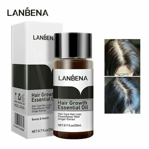 Lanbena Ginger Extract Hair Care Fast Powerful Hair Growth Essential Oil 20ml - Thumbnail 5