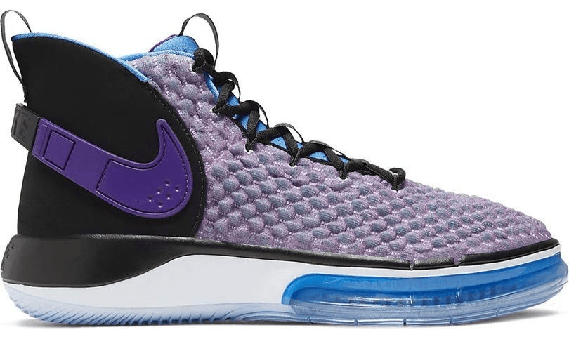 Nike Mens AlphaDunk Huarache - Fab Five Basketball Shoes Purple 7.5 M - Thumbnail 2