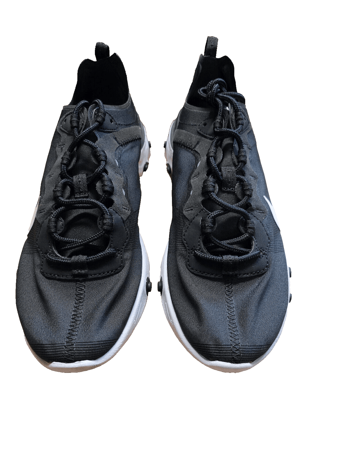 Nike React Element 55 Men Running Shoes Black White BQ6166-003 Size 8.5 - Image 1