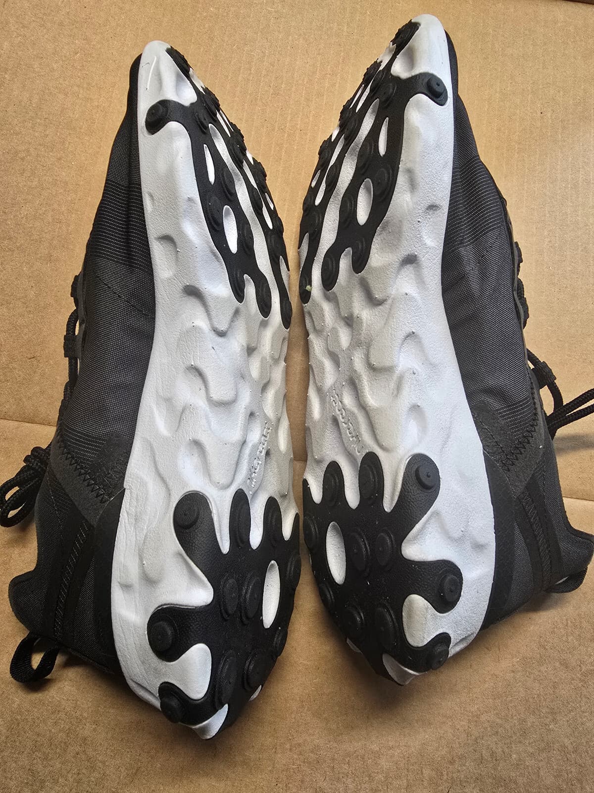 Nike React Element 55 Men Running Shoes Black White BQ6166-003 Size 8.5 - Thumbnail 8