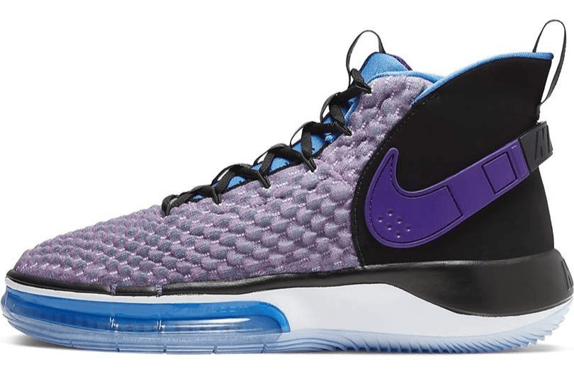 Nike Mens AlphaDunk Huarache - Fab Five Basketball Shoes Purple 7.5 M - Thumbnail 3