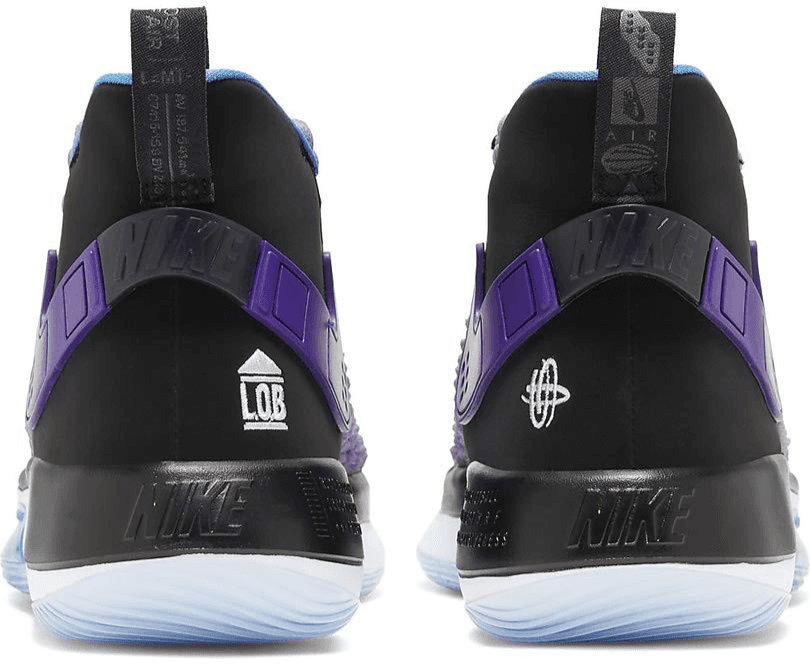 Nike Mens AlphaDunk Huarache - Fab Five Basketball Shoes Purple 7.5 M - Thumbnail 5