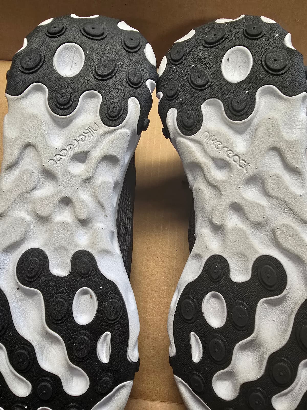 Nike React Element 55 Men Running Shoes Black White BQ6166-003 Size 8.5 - Thumbnail 7