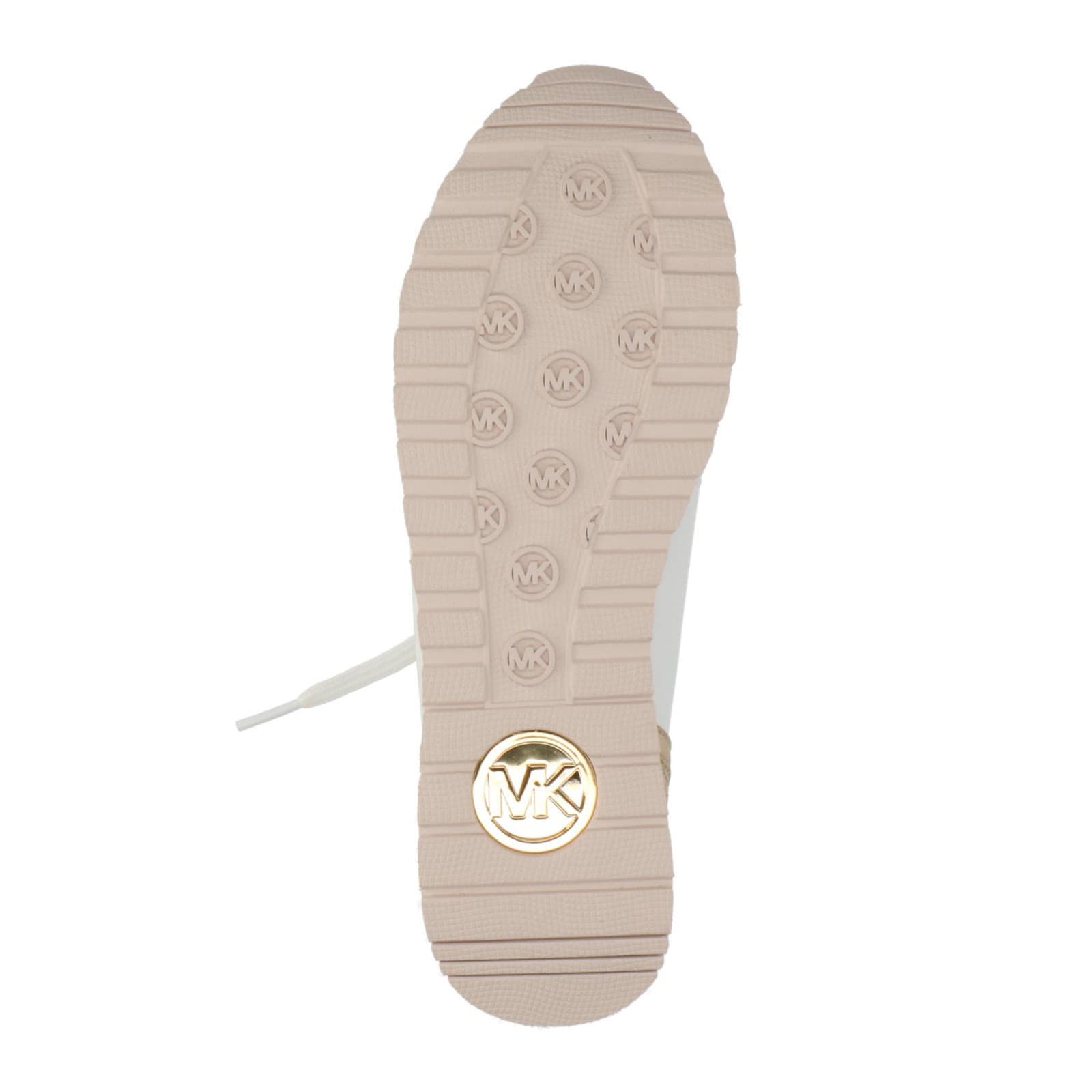 Michael Kors Dash Knit Trainer Sneakers Metallic Stretch Knit Pale Gold Size 8.5 - Thumbnail 7
