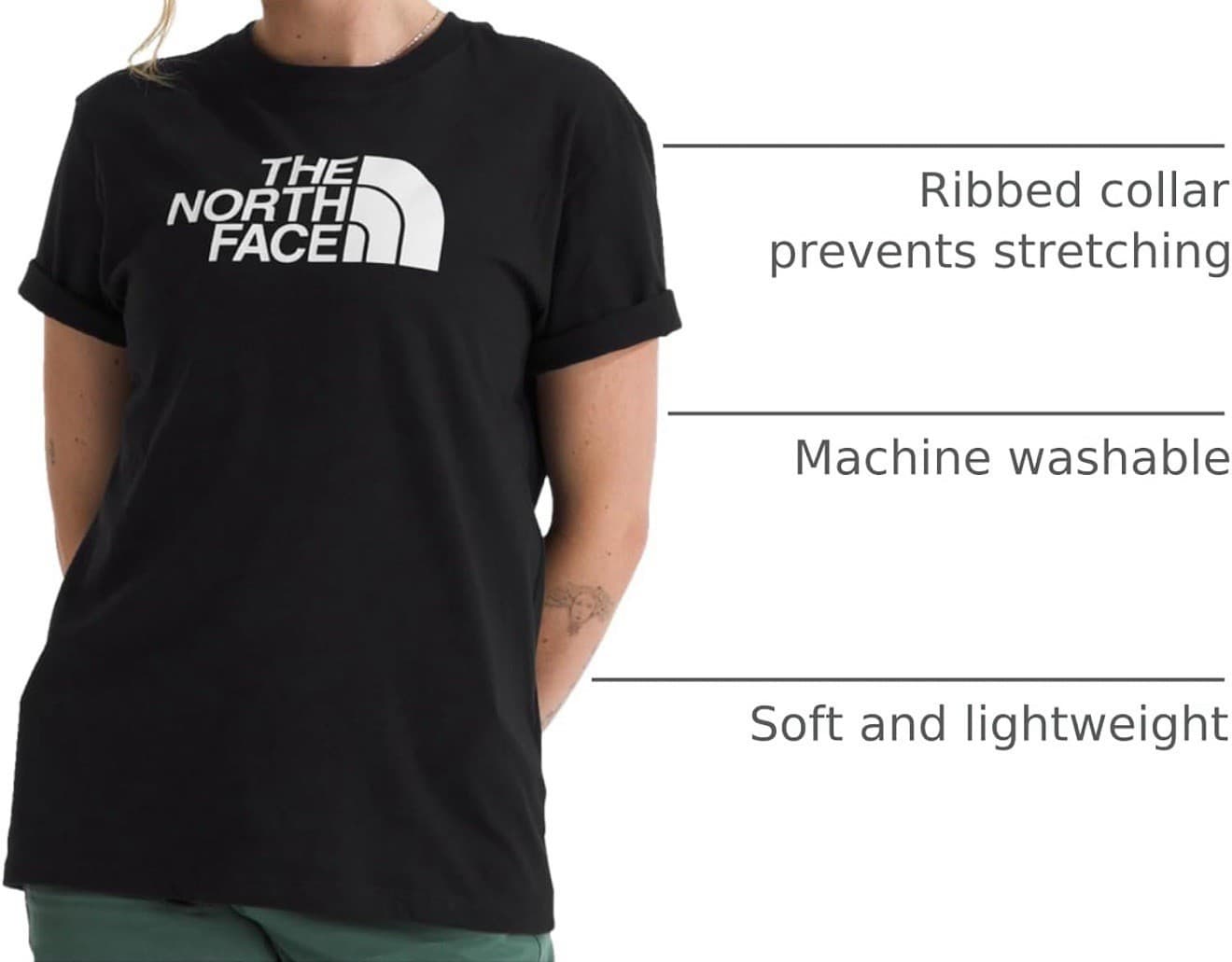 THE NORTH FACE Women's Short Sleeve Half Dome Tee Tnf Black Size XS - Thumbnail 4