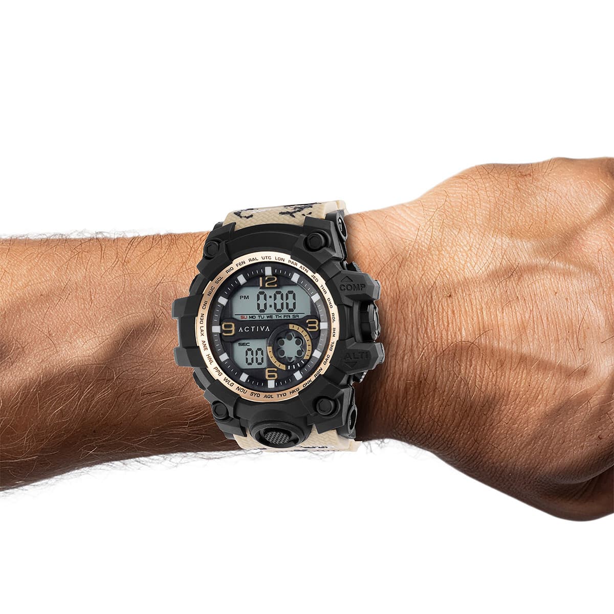 Activa X Invicta Men's Watch - 54.5mm, Tan (ACW435-005) - Thumbnail 5
