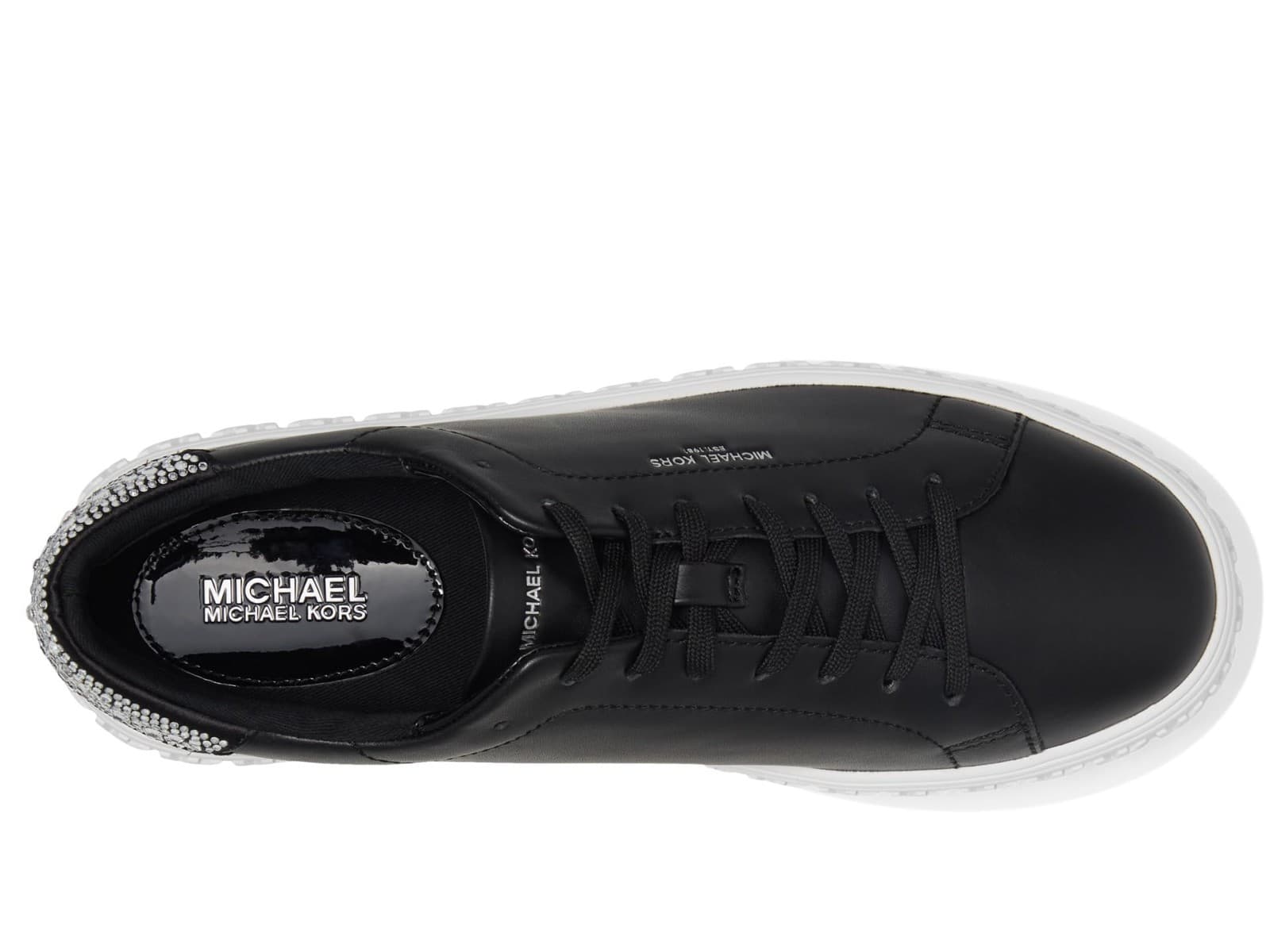 Woman's MICHAEL Michael Kors Grove Lace-Up Sneaker Black Size 11 M - Thumbnail 3