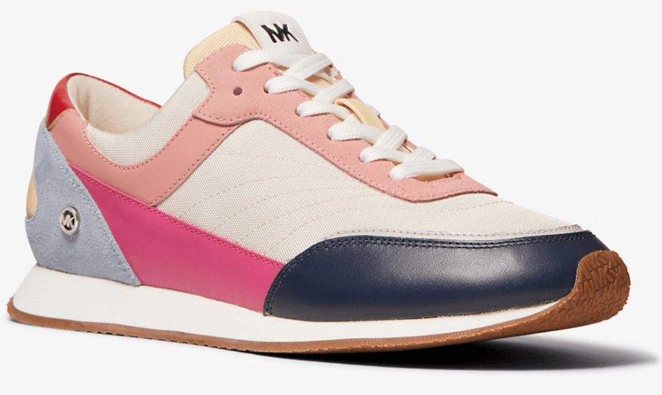 Michael Michael Kors Callan Color-Block Canvas And Leather Sneaker Sz 9.5 M - Image 1