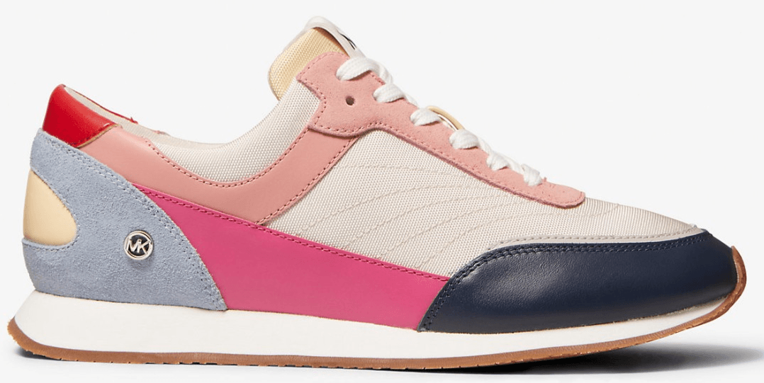 Michael Michael Kors Callan Color-Block Canvas And Leather Sneaker Sz 9.5 M - Thumbnail 2