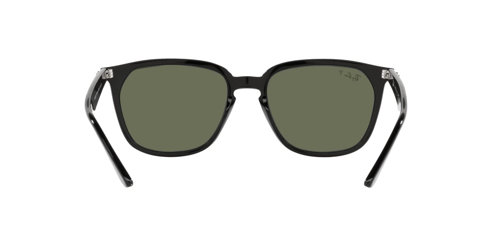 Ray-Ban Unisex RB4362 Square Sunglasses, Black/Dark Green Polarized, 55 mm - Thumbnail 3
