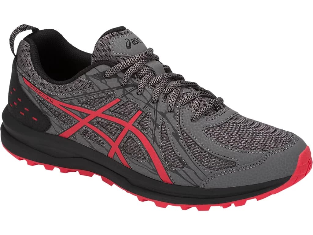 ASICS Men's Frequent Trail Carbon/Red Alert Running Shoe 12 US Extra Wide 4E - Thumbnail 3