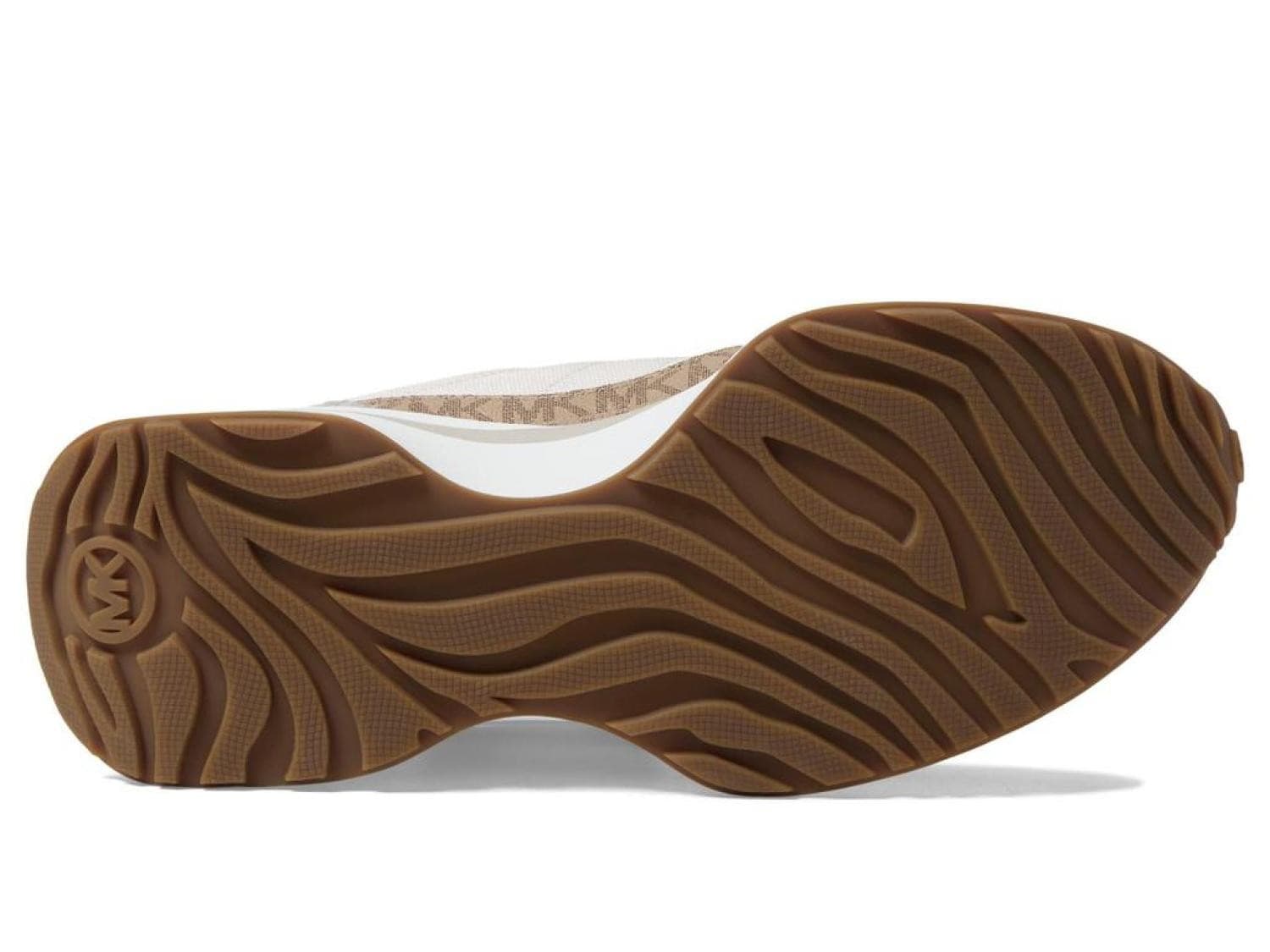 Michael Kors Flynn Nylon and Logo Trainer Brown Multi Trainer Sneaker Size 7.5 M - Thumbnail 7