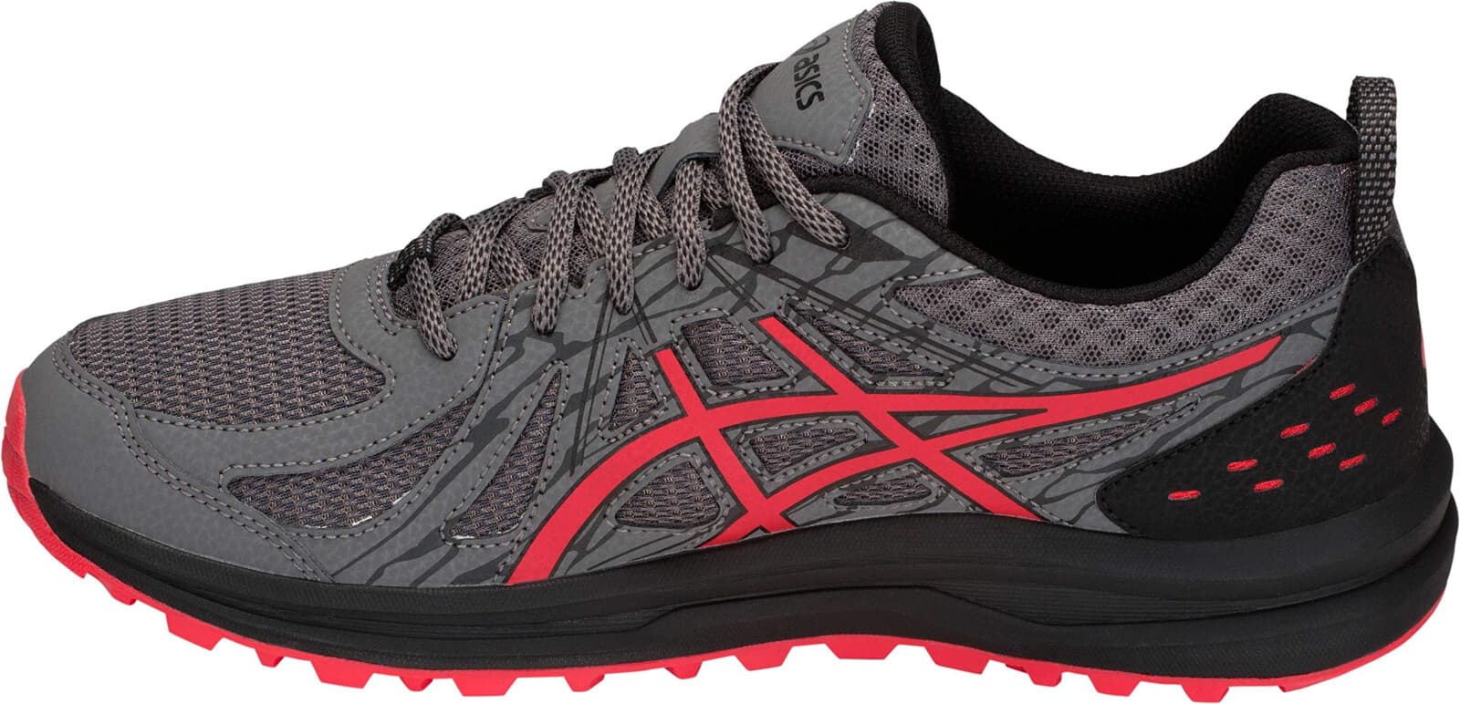 ASICS Men's Frequent Trail Carbon/Red Alert Running Shoe 12 US Extra Wide 4E - Thumbnail 4