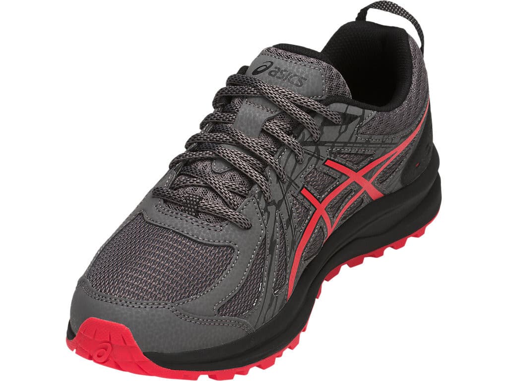 ASICS Men's Frequent Trail Carbon/Red Alert Running Shoe 12 US Extra Wide 4E - Thumbnail 2