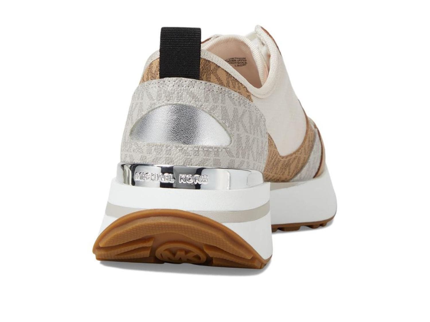 Michael Kors Flynn Nylon and Logo Trainer Brown Multi Trainer Sneaker Size 7.5 M - Thumbnail 6