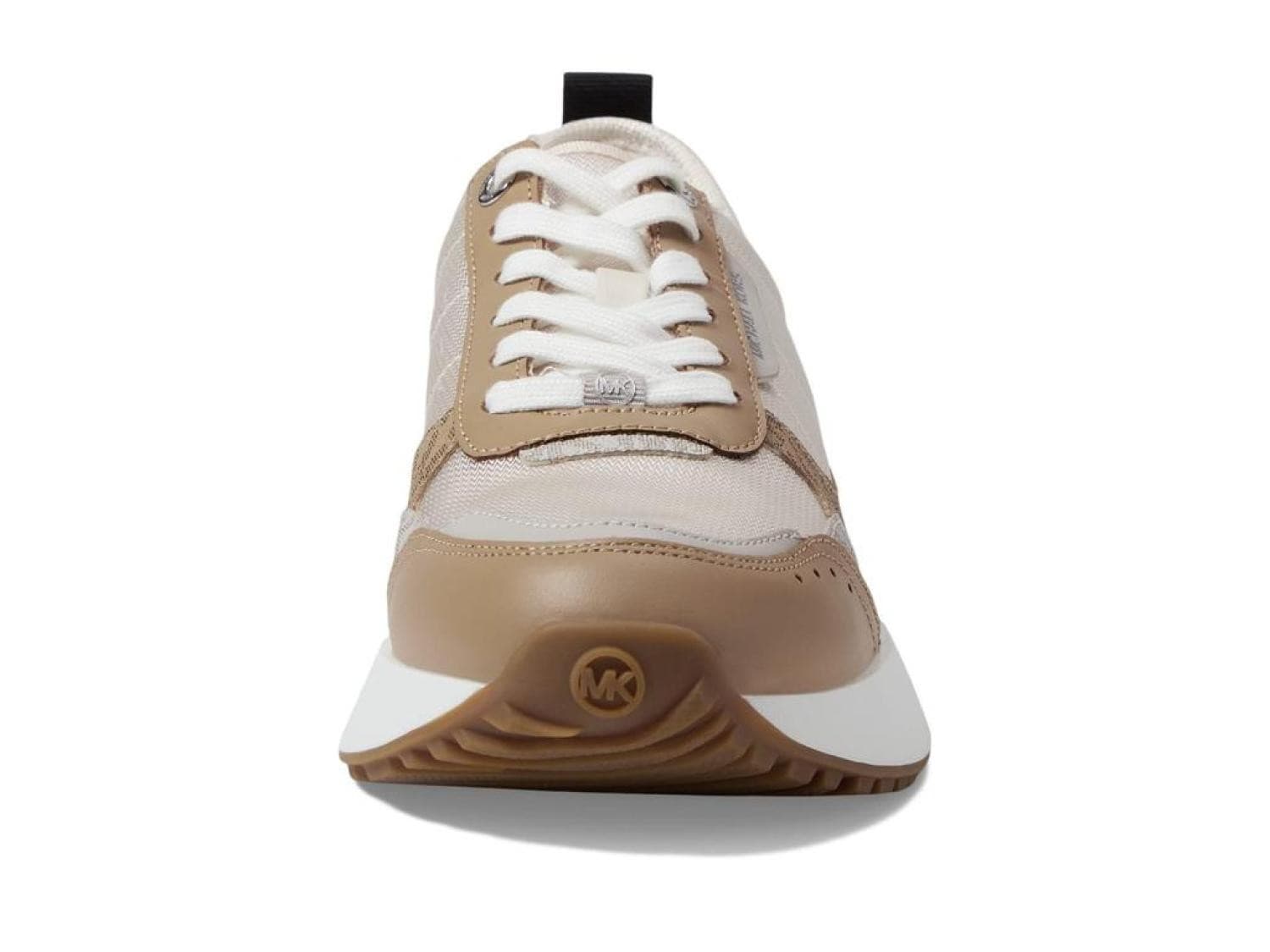 Michael Kors Flynn Nylon and Logo Trainer Brown Multi Trainer Sneaker Size 7.5 M - Thumbnail 4