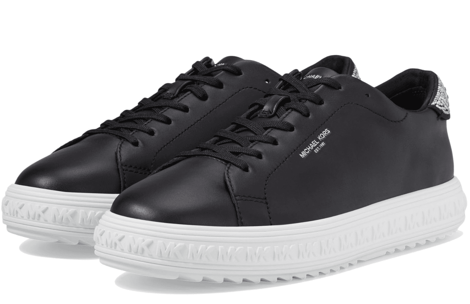 Woman's MICHAEL Michael Kors Grove Lace-Up Sneaker Black Size 11 M - Image 1