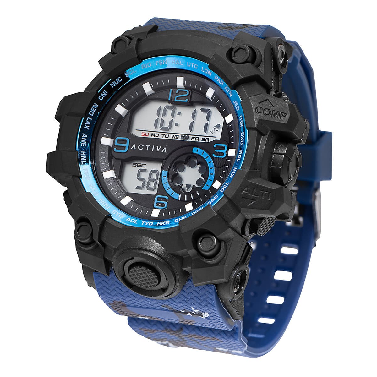 Activa X Invicta Men's Watch - 54.5mm, Blue (ACW435-003) - Image 1