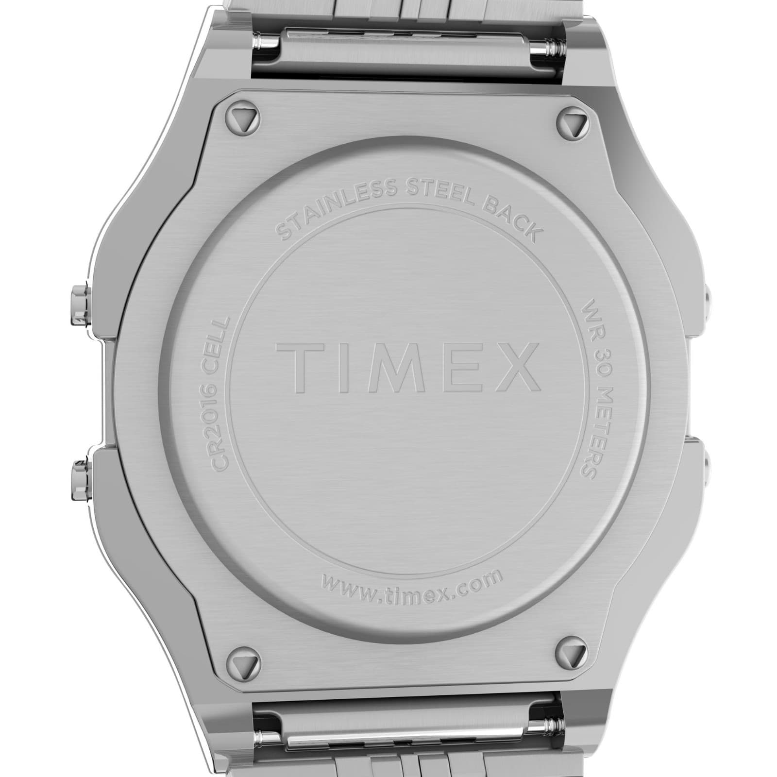 Timex T80 34mm unisex-adult Watch - Silver-Tone with Stainless Steel Bracelet - Thumbnail 2