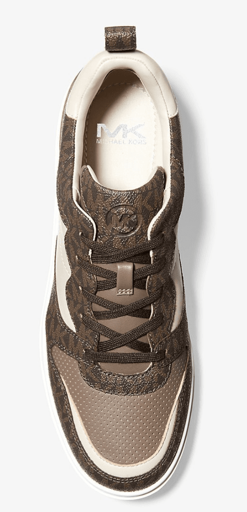 MICHAEL KORS MENS TENNIS SHOE Brown BAXTER LACE UP, 42F0BAFS3L Size 10 M - Thumbnail 7