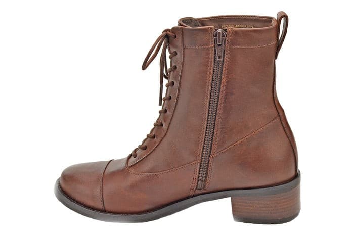 David Tate Womens Explorer Boot US 8.5 M Brown Soft Calf Leather Lace Up - Thumbnail 3