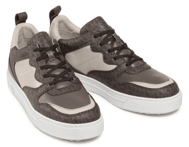 MICHAEL KORS MENS TENNIS SHOE Brown BAXTER LACE UP, 42F0BAFS3L Size 10 M - Thumbnail 2