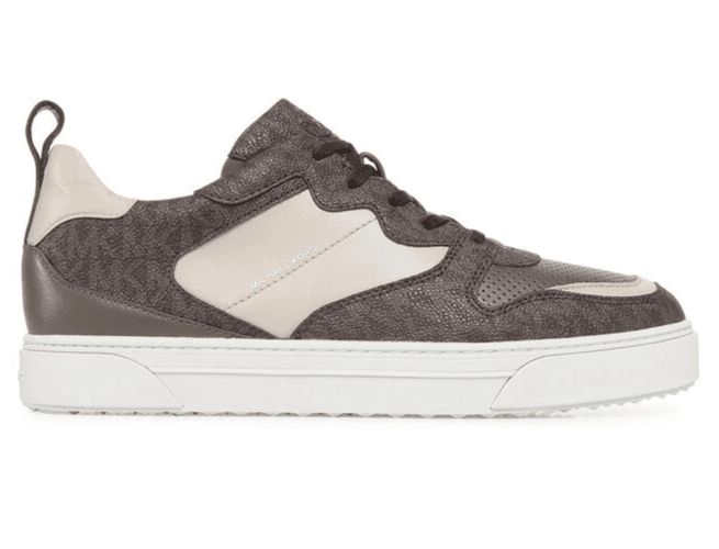 MICHAEL KORS MENS TENNIS SHOE Brown BAXTER LACE UP, 42F0BAFS3L Size 10 M - Thumbnail 4