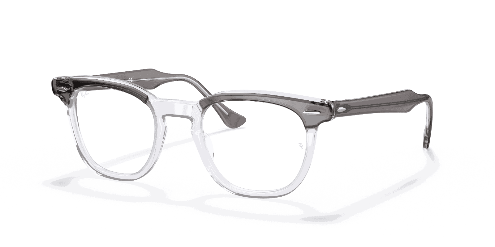 NEW RAY BAN RX 5398F HAWKEYE BLACK CLEAR AUTHENTIC FRAMES EYEGLASSES 145-50-21 - Image 1