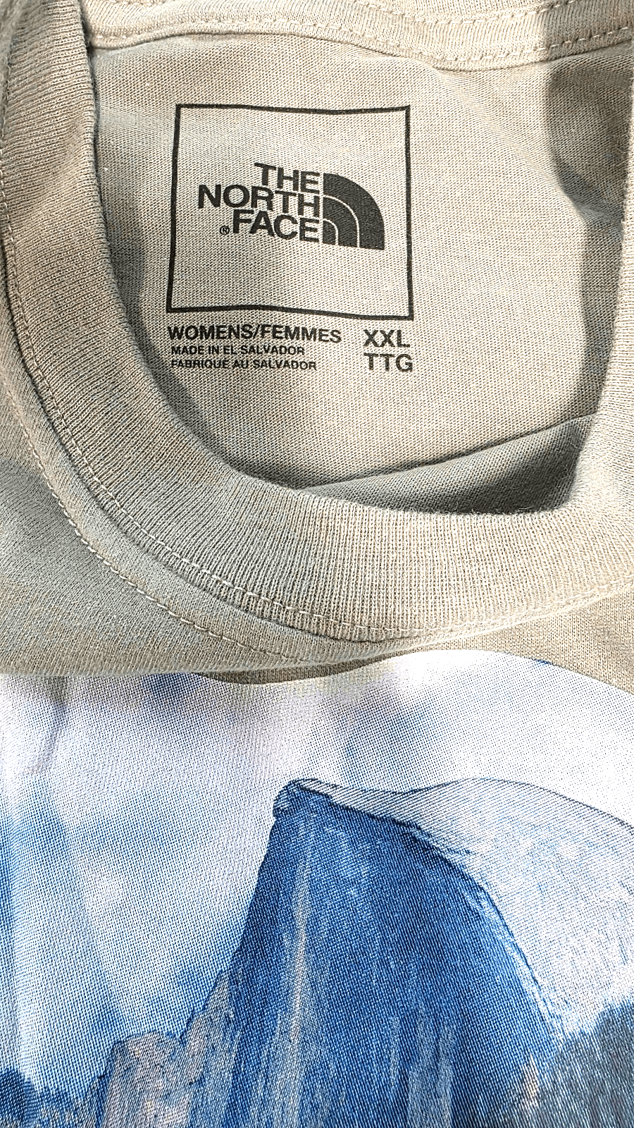 THE NORTH FACE Women's Short Sleeve TNF Bear Tee, Tea Green, XX-Large - Thumbnail 4