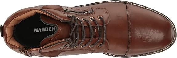 Madden M-SALUS Men's Combat Boot Cognac Size 10.5 M - Thumbnail 4