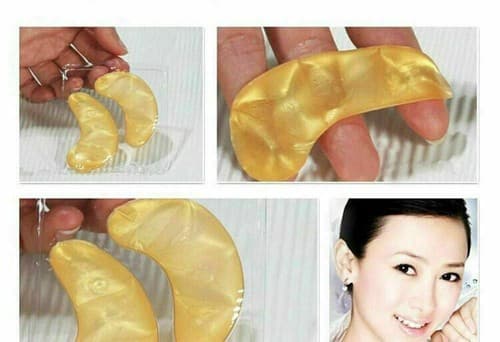 40 Pcs Gold Crystal Collagen Eye Mask Patch Wrinkle Anti Aging Dark Circle Pads - Thumbnail 2