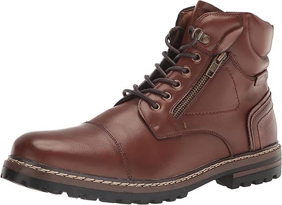 Madden M-SALUS Men's Combat Boot Cognac Size 10.5 M - Thumbnail 7