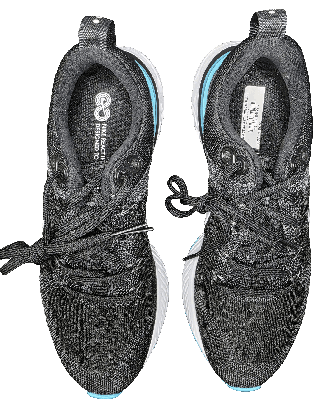 Nike React Infinity Run Flyknit 2 Women Shoes Anthracite Ghost Black Size 6.5 B - Thumbnail 4