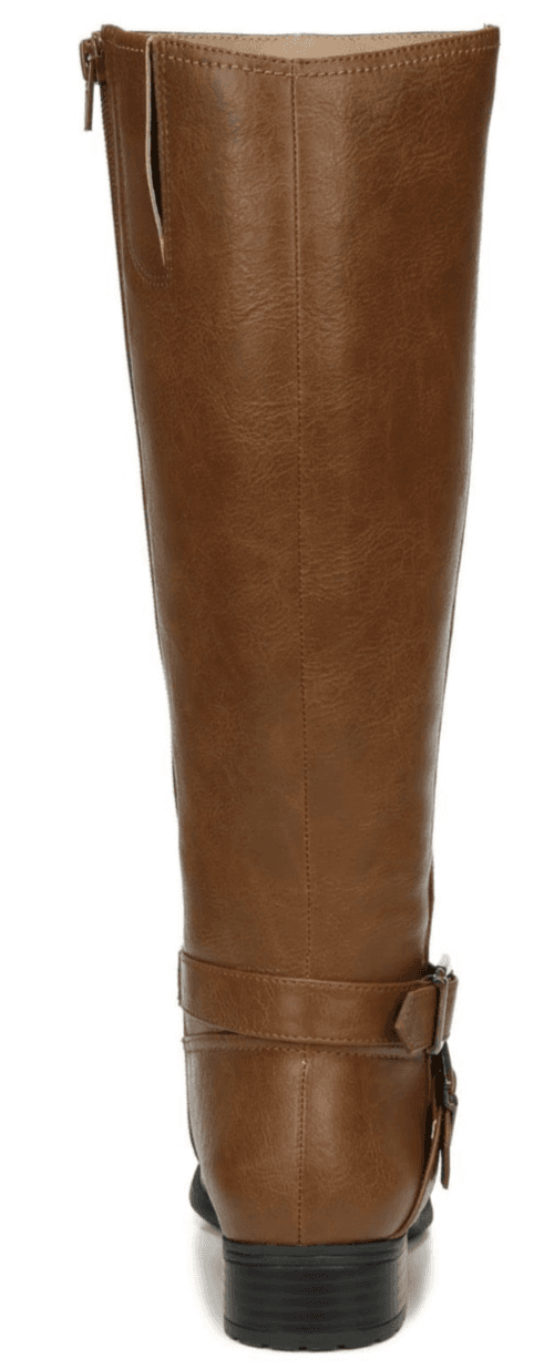 LIFE STRIDE Womens Tan Ring Wide Calf Xion Riding Boot- Size 9 M - Thumbnail 3