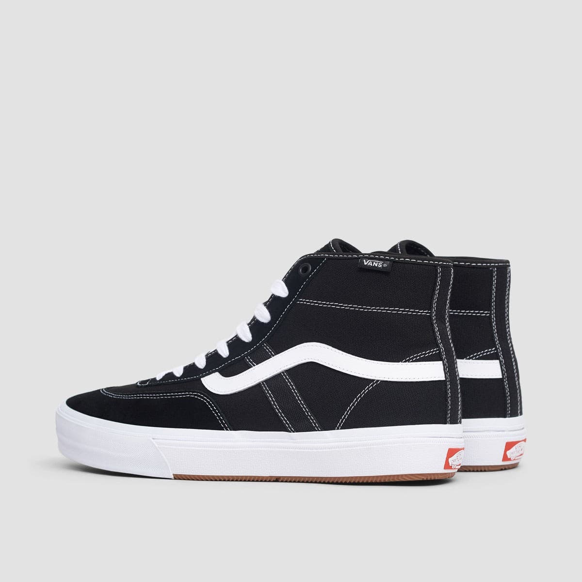 Vans - Gilbert Crockethigh Mens Sneaker Shoes, Black/White, Size: 11.5 M - Thumbnail 3