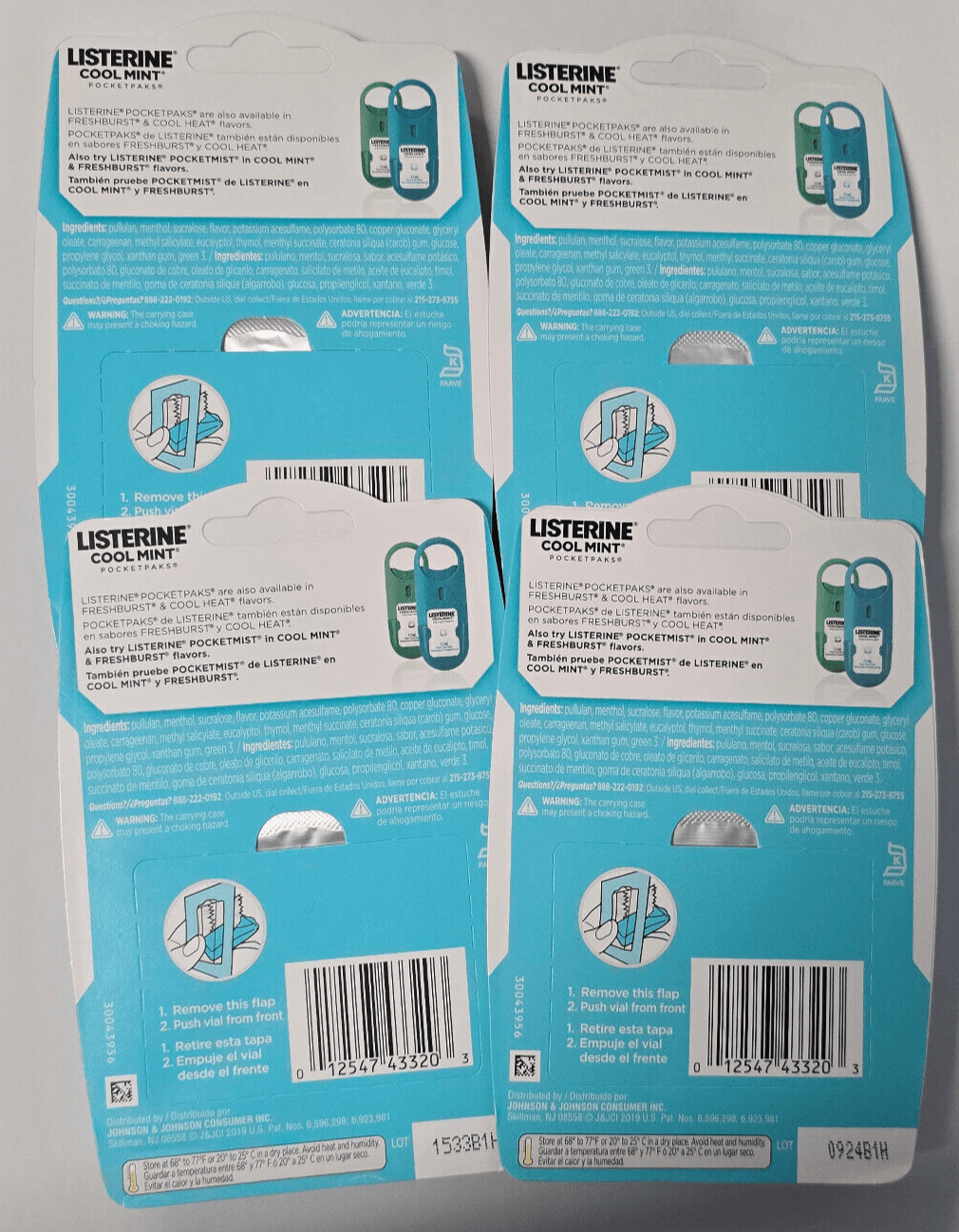 Listerine Cool Mint PocketPaks On-the Go Freshness, 288 Breath Strips - Thumbnail 2