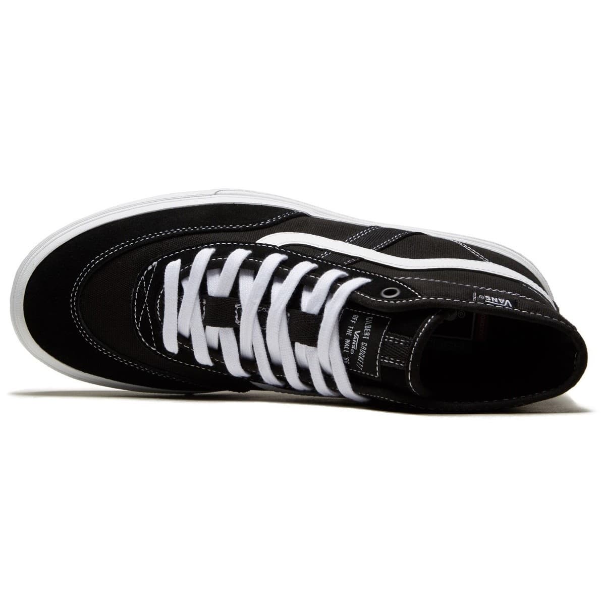 Vans - Gilbert Crockethigh Mens Sneaker Shoes, Black/White, Size: 11.5 M - Thumbnail 6