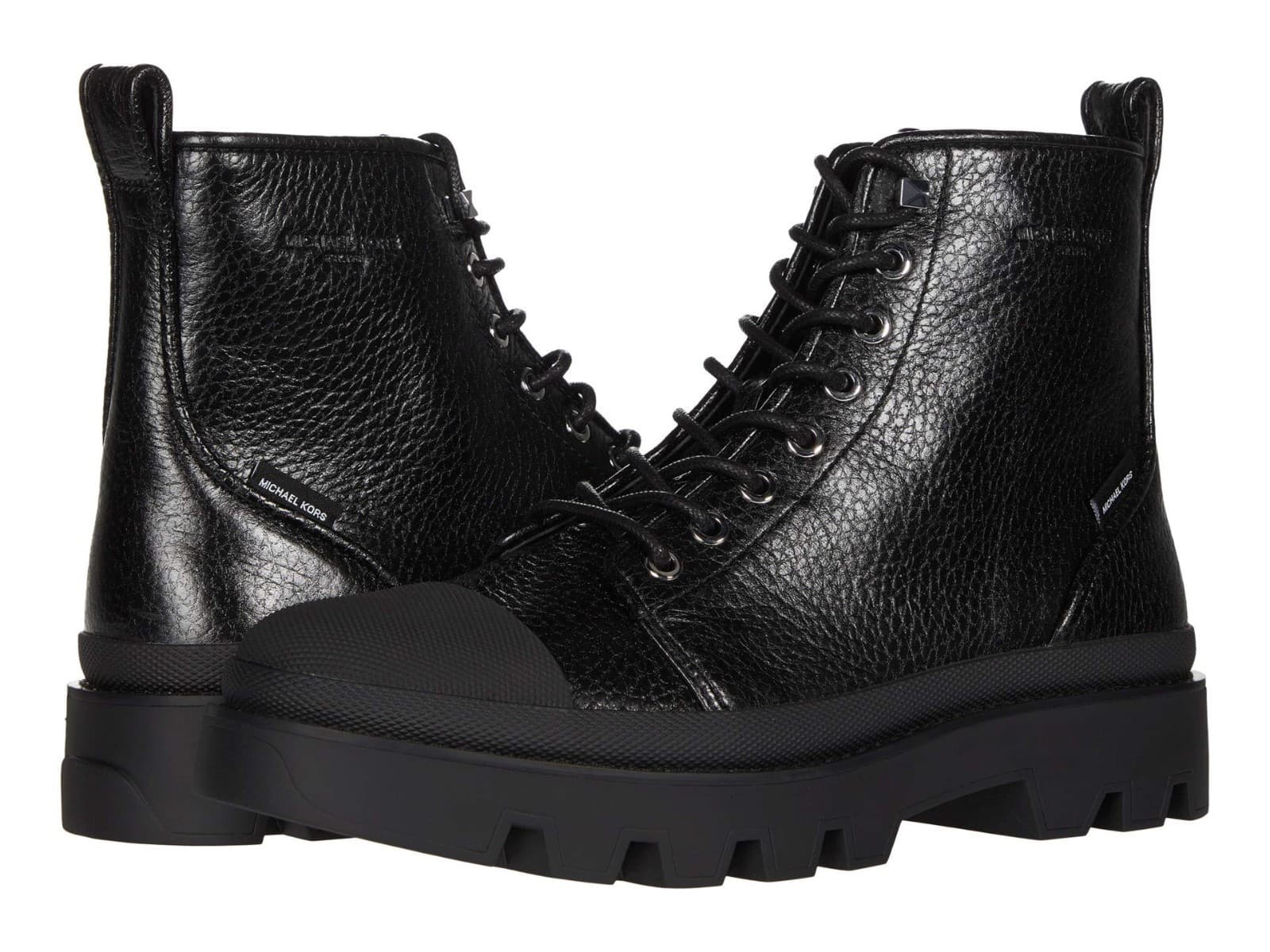 MICHAEL KORS COLIN CAP TOE LACE-UP ANKLE Men BOOTS SHOES MK BLACK Size 9.5 M - Thumbnail 2