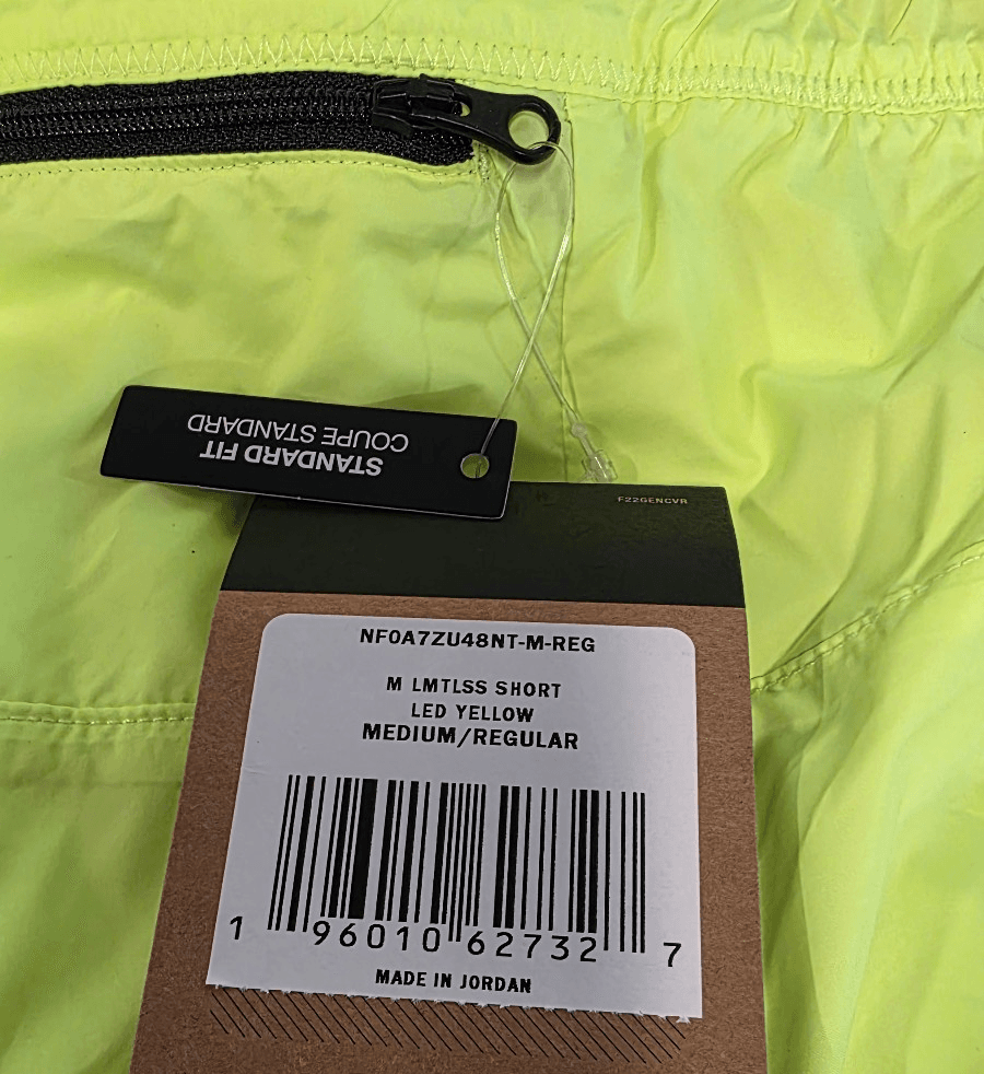 NWT Men’s The North Face TNF Limitless Shorts LED Yellow Size Medium - Thumbnail 5