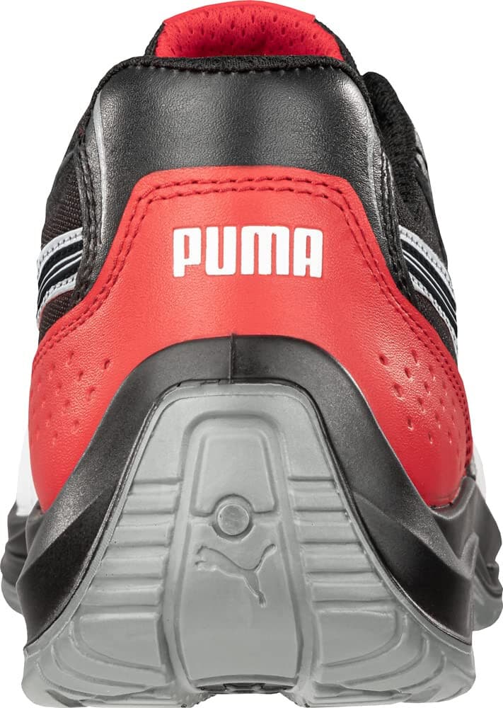 PUMA Men's Touring Suede Low Industrial Shoe, Black-red, 9 US Anti Slip - Thumbnail 4