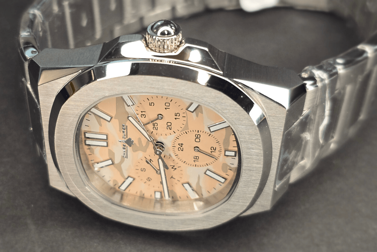 Chase Durer 41 mm Steel Tone Chronograph Mens Watch Stainless steel - Thumbnail 7