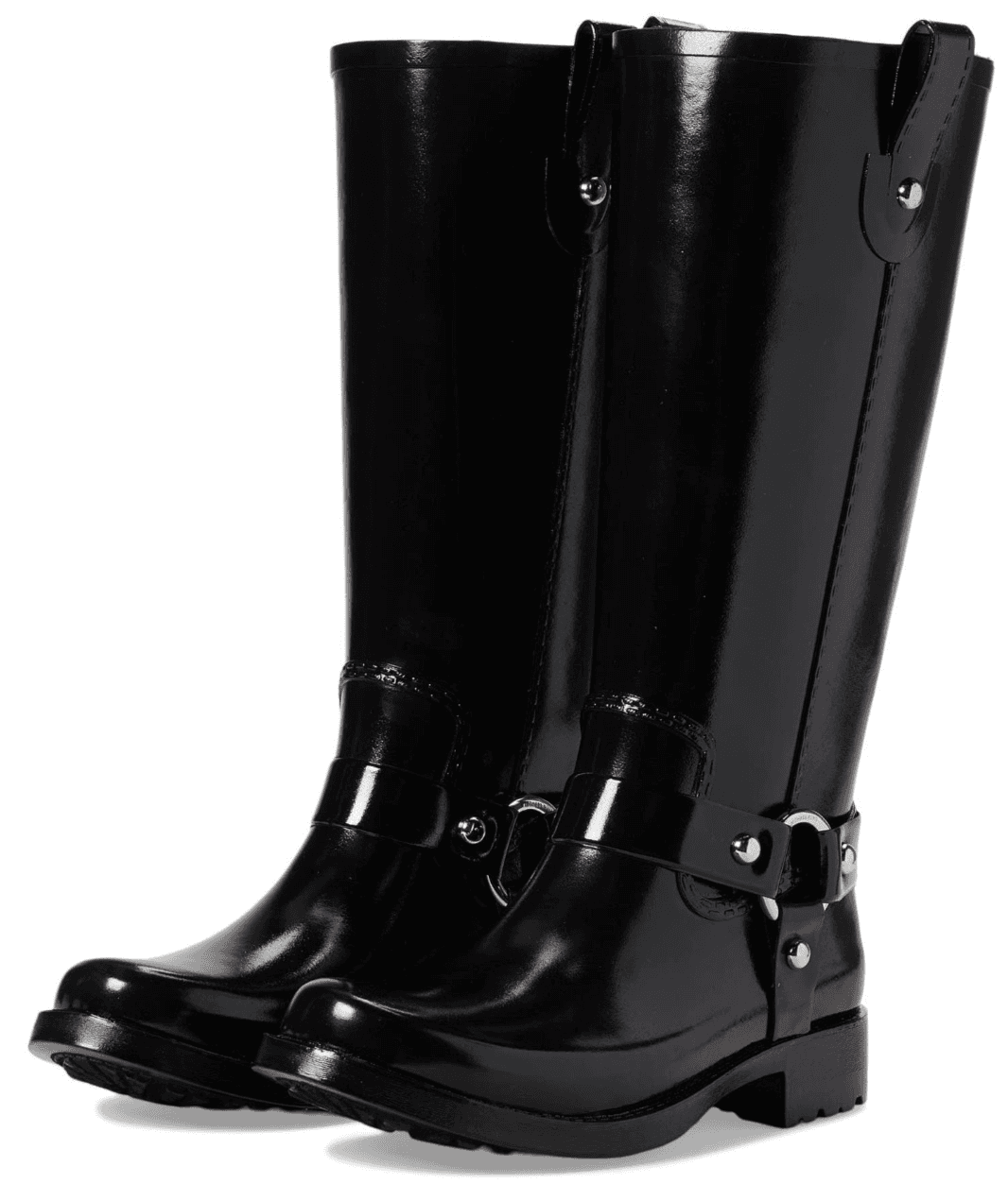 Michael Kors Women’s Stormy Rubber Knee Rain Boots 2" heel Size 8 M - Image 1