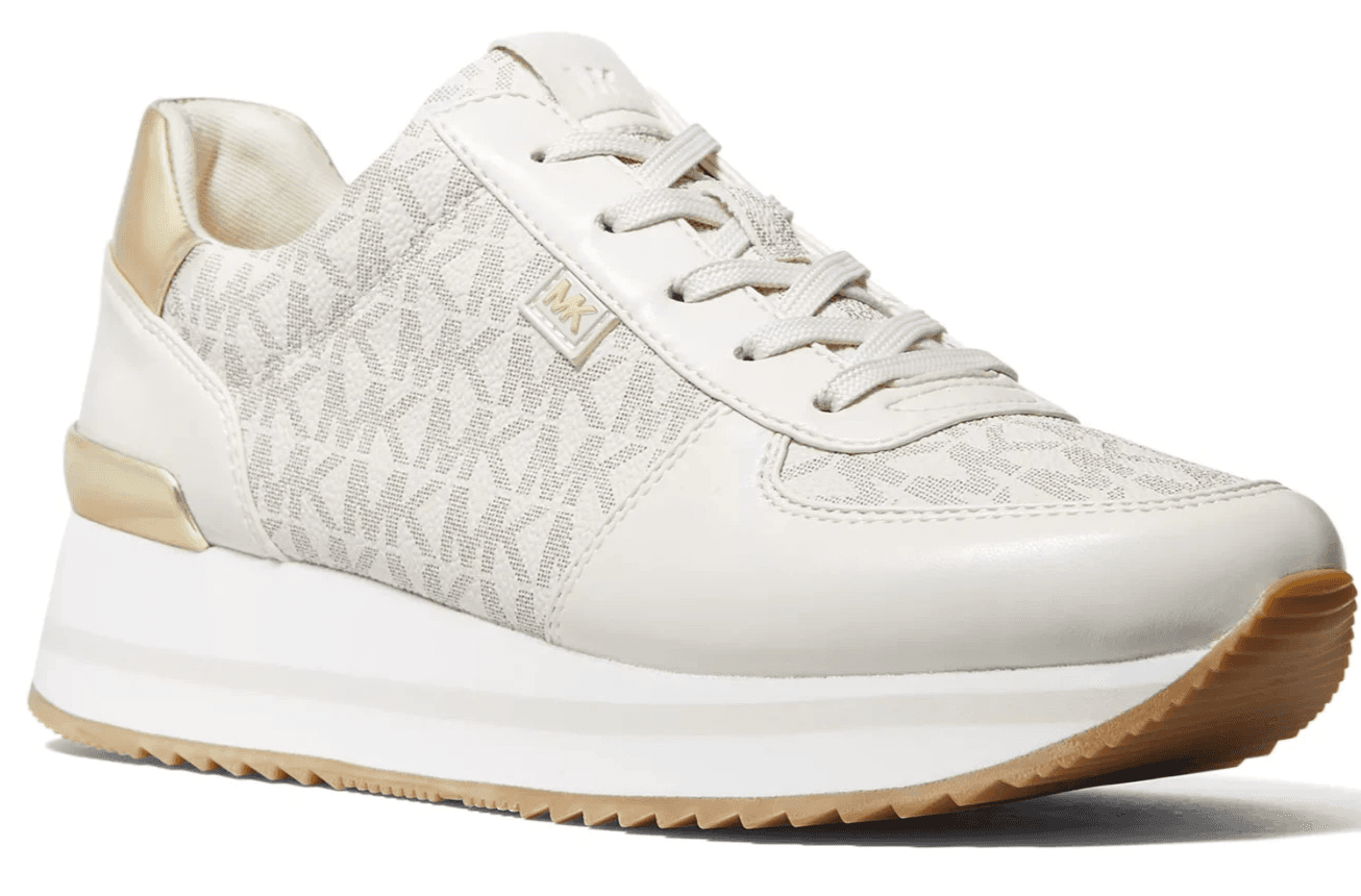 Michael Kors Women's Monique Knit Running Trainer Sneakers Cream Size 9 M - Thumbnail 2