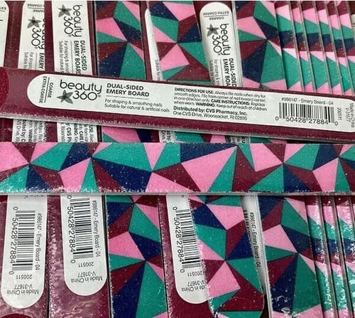 Beauty 360 Dual Sided Designer Board Nail File Coarse/Extra Coarse 6-Pack - Thumbnail 3