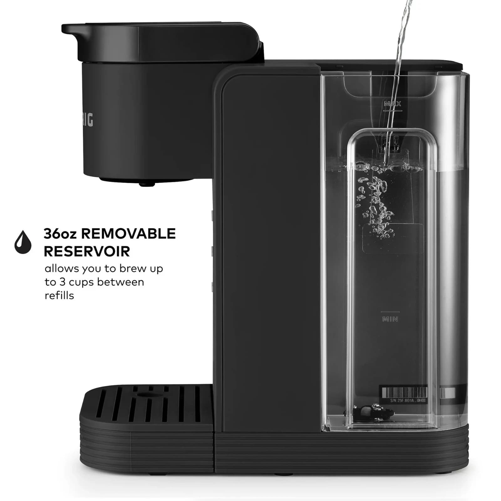 K-Iced Essentials Single-Serve Coffee Maker – Iced & Hot K-Cup Pods, Black - Thumbnail 5
