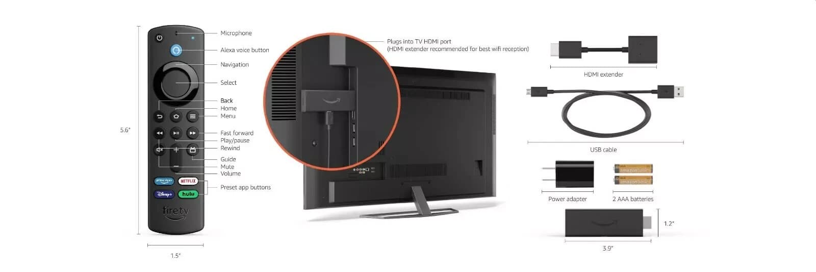 Amazon Fire TV Stick Lite, free and live TV, Alexa Voice Remote Lite, smart home - Thumbnail 6
