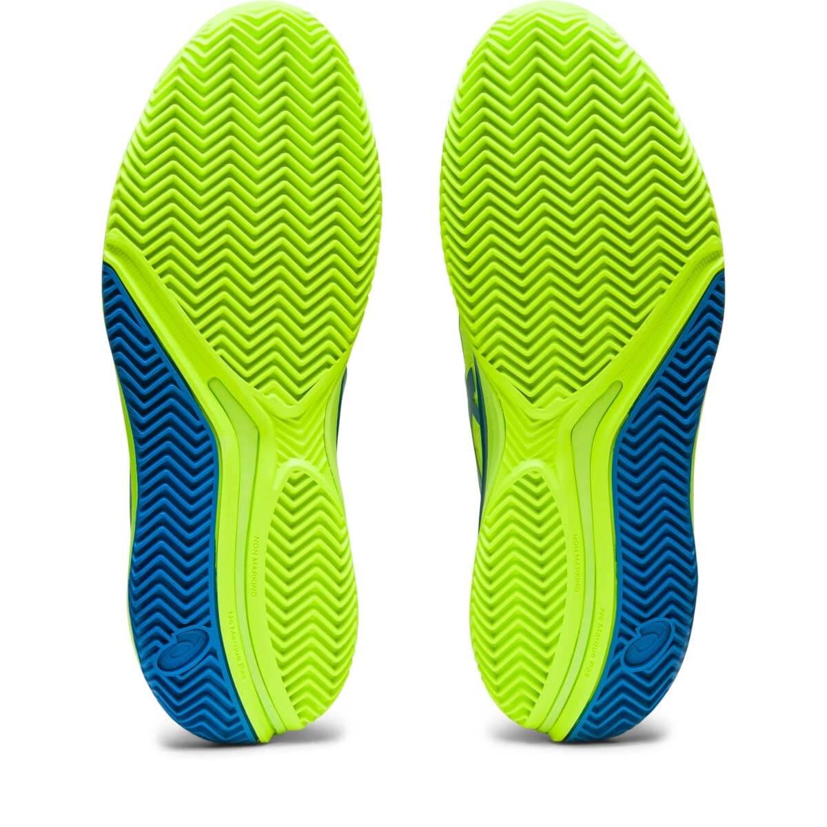 ASICS Women's Gel-Resolution 9 Clay Tennis Shoes Hazard Green/Reborn Blue 12 B - Thumbnail 7