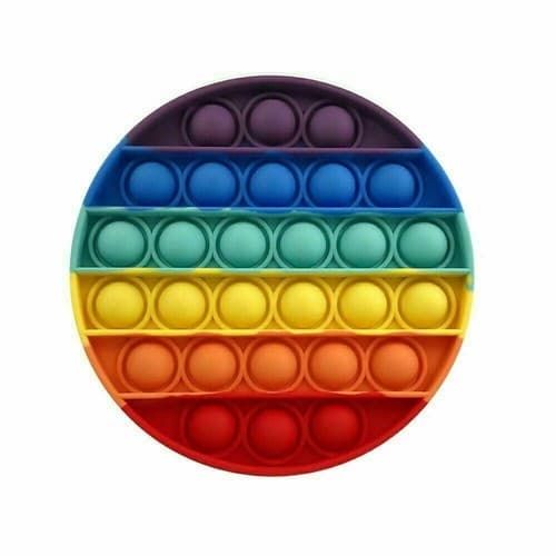 2 pack Fidget Toy Push Bubble Pop Sensory Stress Relief Kids Silicone Popit Toy - Thumbnail 5