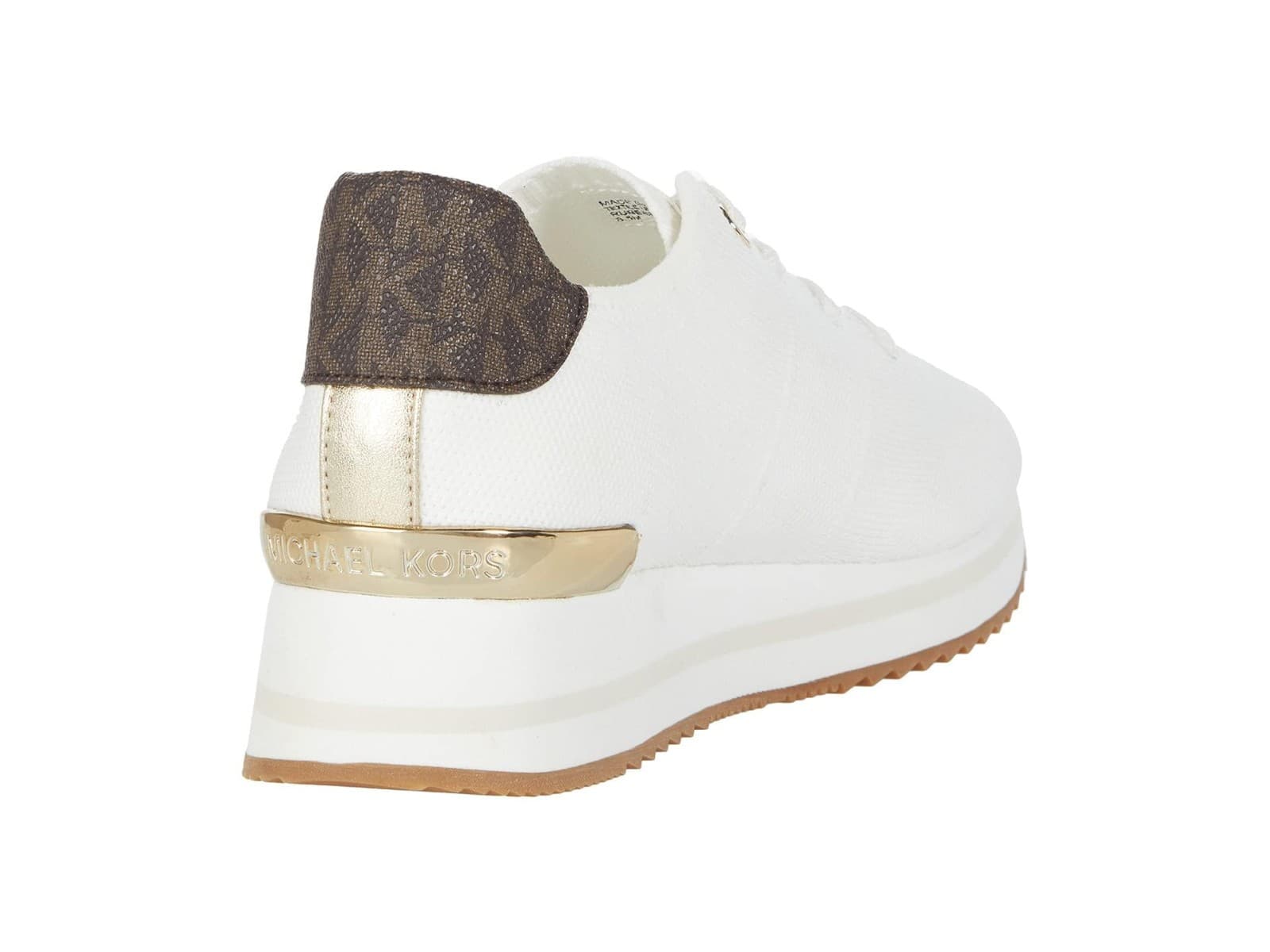 Michael Kors Women's Monique Knit Running Trainer Sneakers White Size 10 M - Thumbnail 3