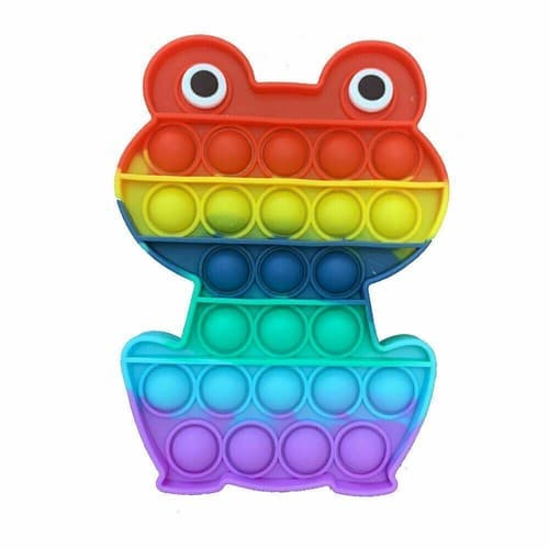 2 pack Fidget Toy Push Bubble Pop Sensory Stress Relief Kids Silicone Popit Toy - Thumbnail 3